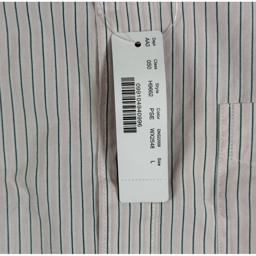 NWT J. Crew Men's Large Slim Untucked Short Purple Striped Casual Shirt - Picture 5 of 10